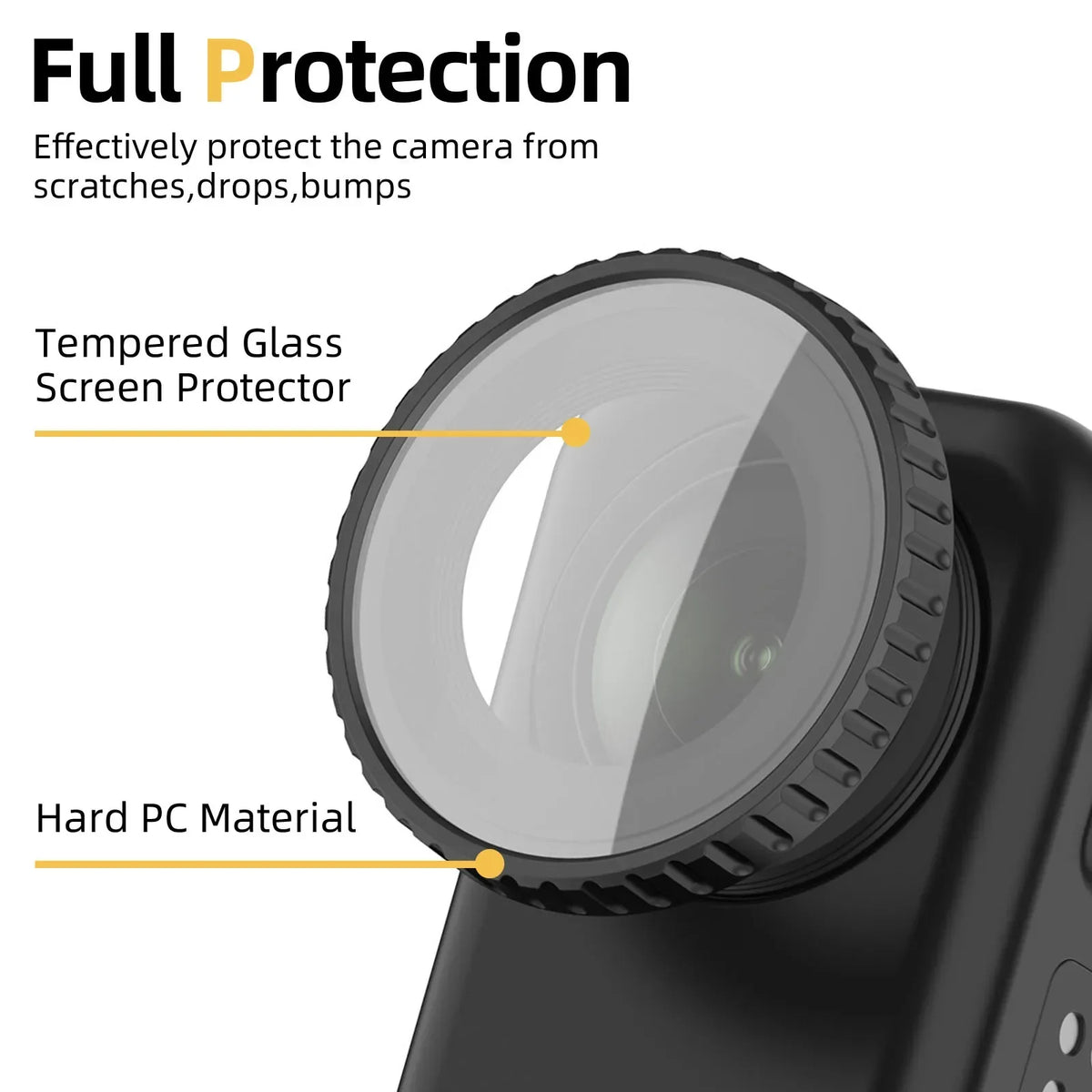 Premium Lens Guards for DJI Osmo Nano Optical Glass Lens Scratch-resistant Protector for DJI Osmo Nano Camera Accessories